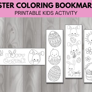 Easter Coloring Bookmarks for Kids
