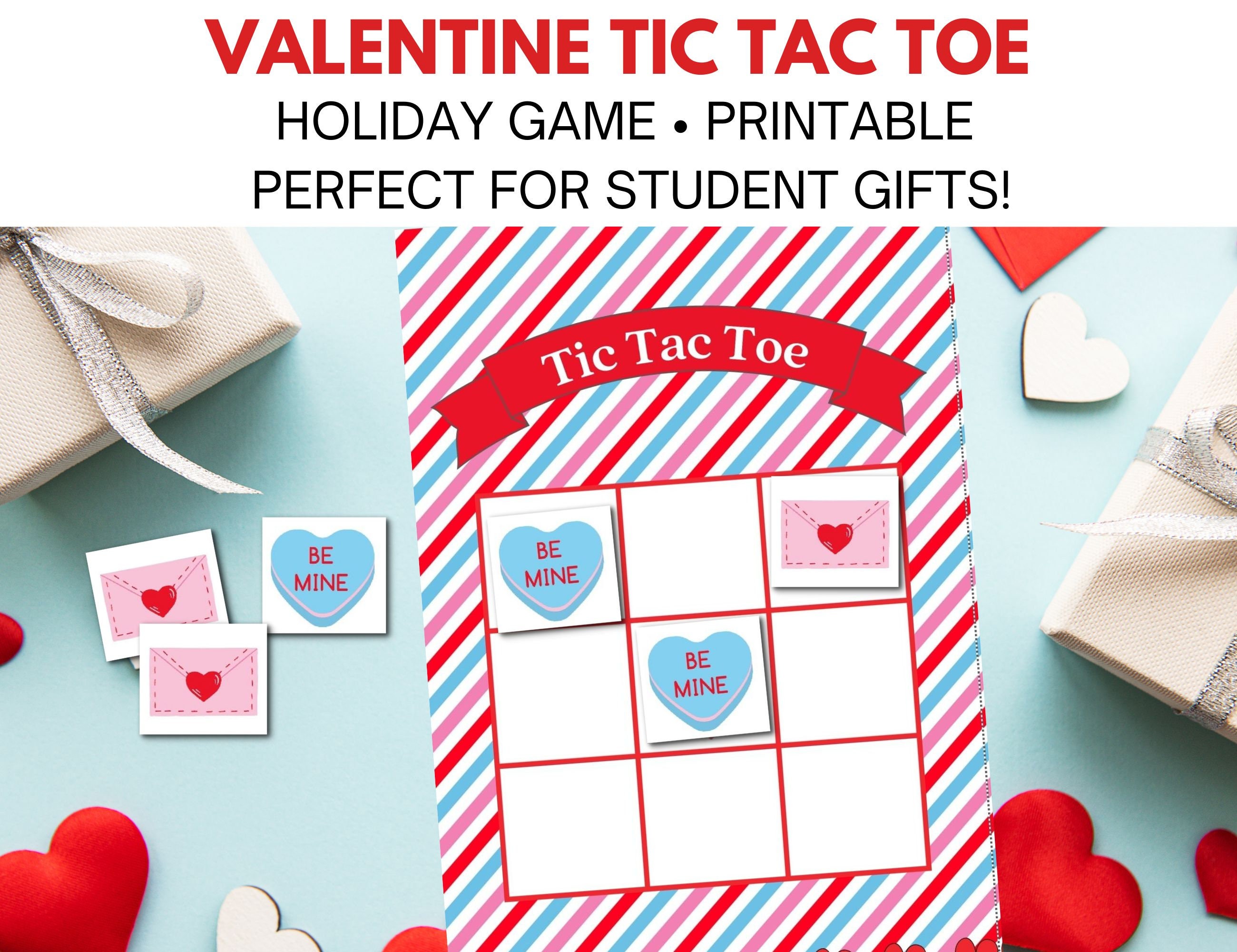 Valentine Tic Tac Toe Board Charm, Valentines Charms, Valentines Charms for Jewelry Making, Acrylic Charms