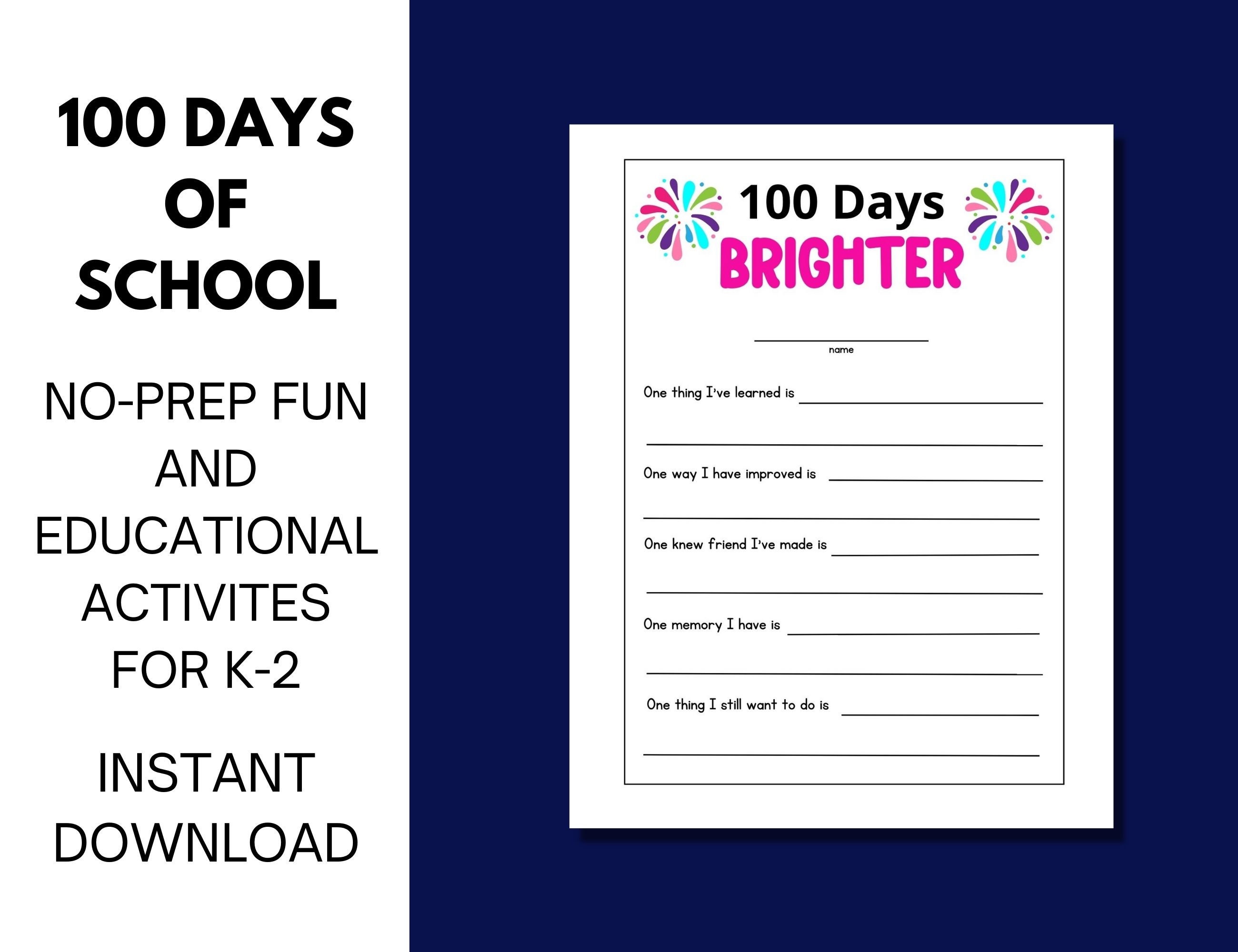 100th Day Activities Bundle / 100 Days of School Classroom Activities ...