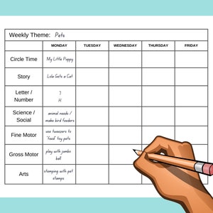 Printable Preschool Planner / Daycare Planner - Etsy