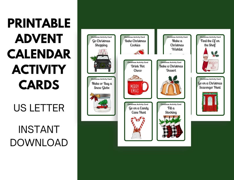 Advent Calendar Activity Cards Advent Family Fun Etsy advent-calendar-activity-cards-advent-family-fun-etsy