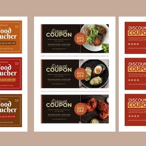 20 Restaurant Gift Voucher Templates - Printable PDF