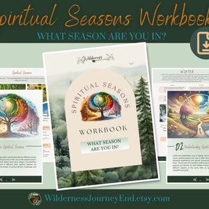 Spiritual Seasons Life Purpose Growth Journey Workbook, A Guide to Personal Growth and Spiritual Transformation, Self-Discovery Journal