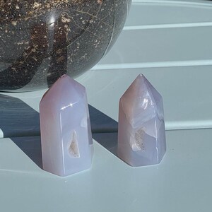 Small Druzy Agate Towers