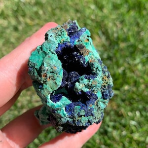 Azurite and Malachite Raw Specimen