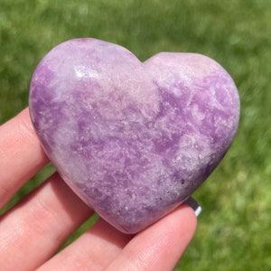 Lepidolite Heart