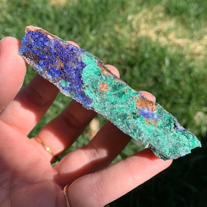 Raw Azurite with Malachite Specimen