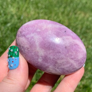 Lepidolite Palm Stone