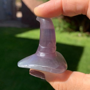 Purple Fluorite Witch Hat