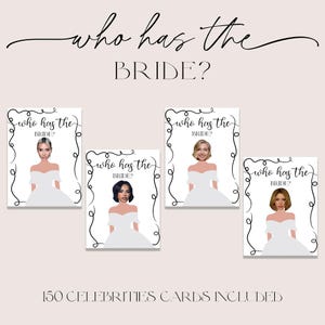 Jeu de grattage de douche nuptiale lunatique qui a la mariée, douche florale vintage modifiable, jeux d'enterrement de vie de jeune fille, jeux drôles, toile