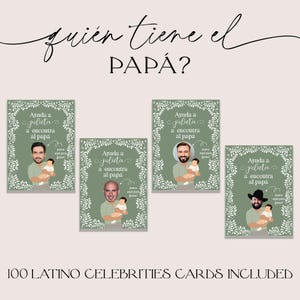 Sage Green Cielito Lindo Mexican Talavera Baby Shower Who Has The Baby Daddy, Editable Game Template, Elegant Digital, Canva, SCL001