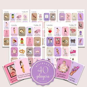 Boho Mother's Day Loteria Game, Mexican Loteria, Día De Las Madres Loteria, Bilingual Loteria, Lotería de Mama, Bingo, 40 Players, MDL001