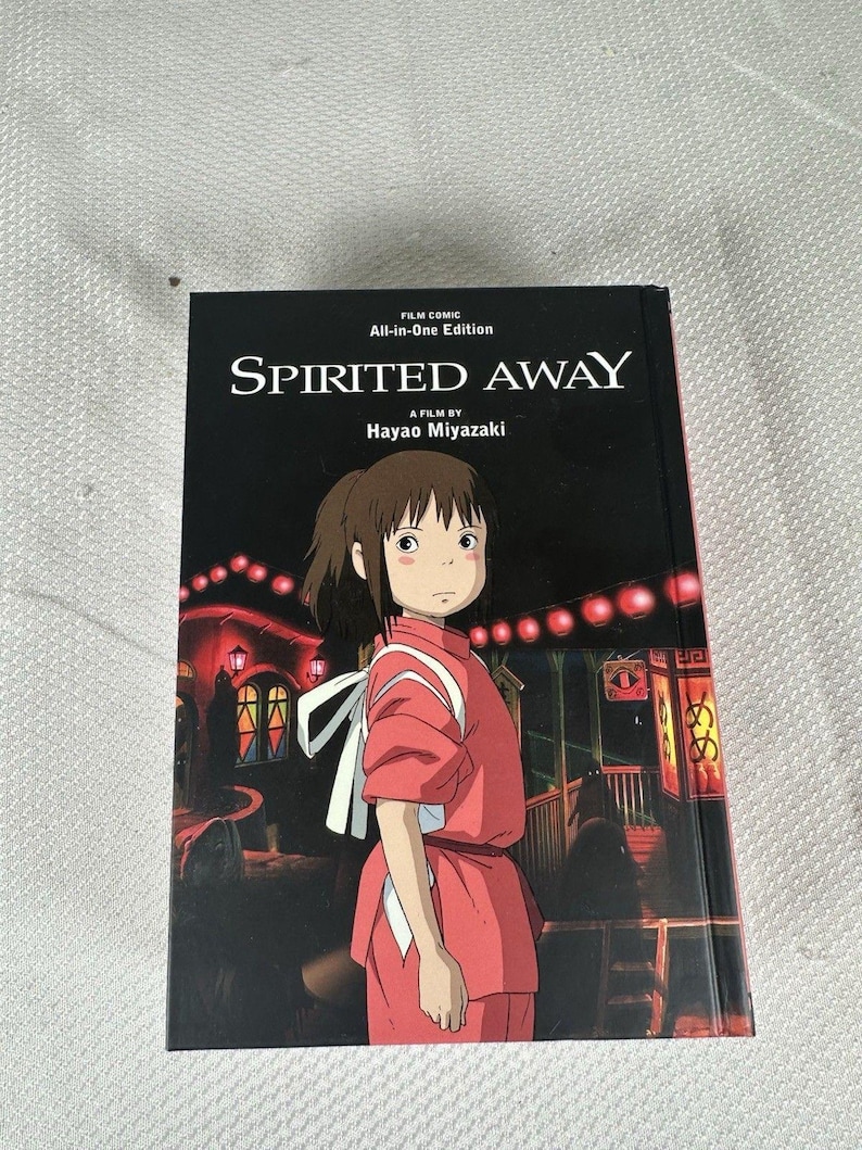 Spirited Away Film Comic - All in One Edition Manga Studio Ghibli Hardcover, Hardcover Comic Book, Manga, Studio Ghibli Gift, Manga Book image 1