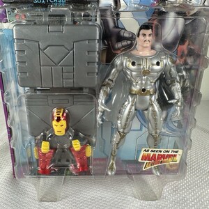 Marvel Comics ToyBiz 1995 Iron Man - Tony Stark Armor Suit Case Action Figure, Vintage Marvel Action Figure, Iron Man Action Figure image 3