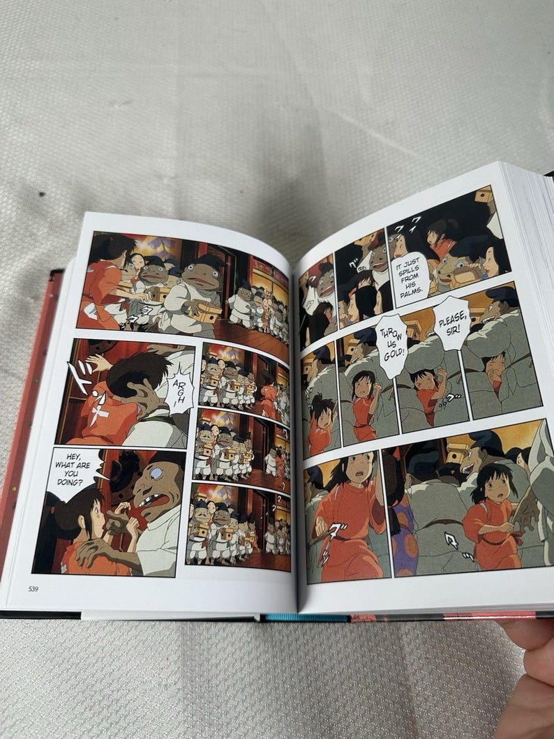 Spirited Away Film Comic - All in One Edition Manga Studio Ghibli Hardcover, Hardcover Comic Book, Manga, Studio Ghibli Gift, Manga Book image 7
