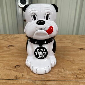 Barking dog treat jar hotsell