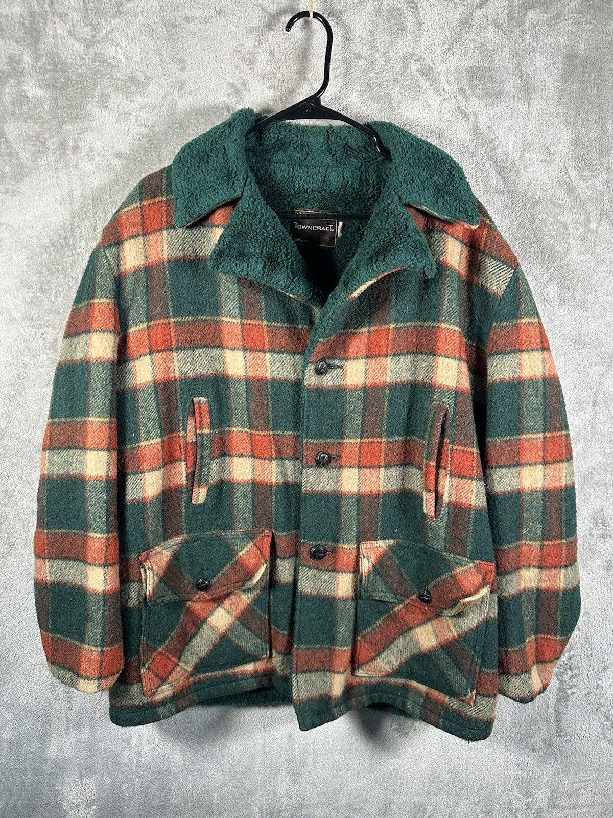 USA VINTAGE 70s TOWN CRAFT JACKET オマケ付き VINTAGE Towncraft Jacket Mens M Green Mint Bomber Full Zip
