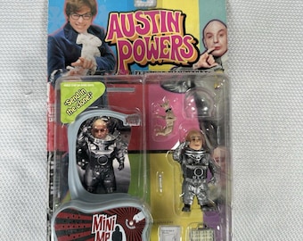 1999 McFarlane AUSTIN POWERS Série 2 Missão Lunar Mini Eu em Traje Espacial, Boneco de Ação Austin Powers, Boneco de Ação McFarlane Toys