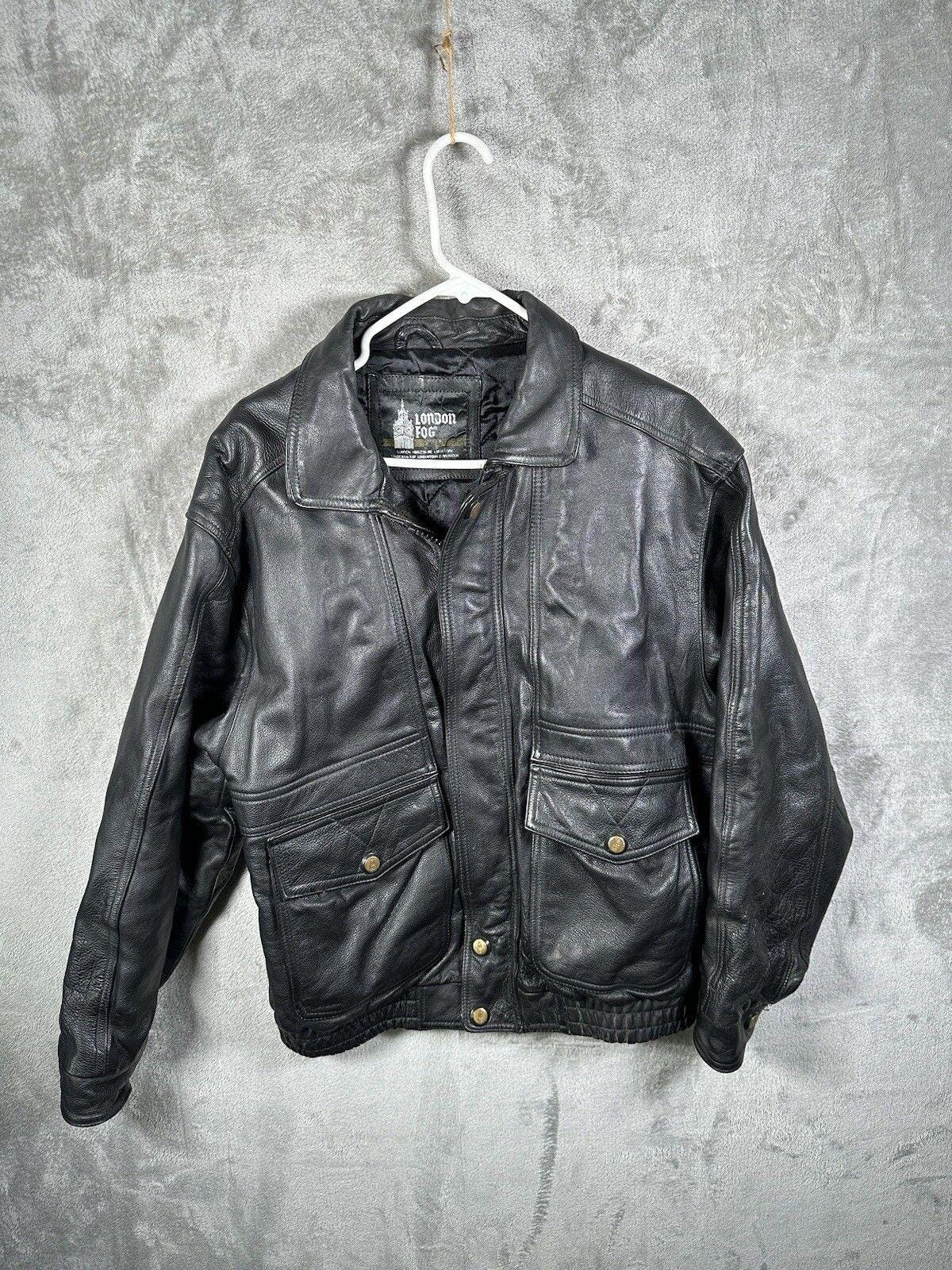 ロンドンフォグ 本革レザー レザーカーコート ヴィンテージ ヴィンテージ ロンドンフォグ レザージャケット チョアコート ブラック