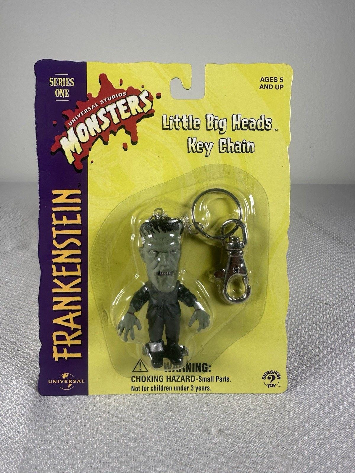 Universal Monsters Little Big Head Keychain Frankenstein NEW 1999