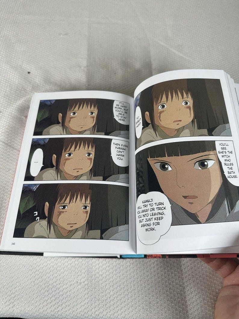 Spirited Away Film Comic - All in One Edition Manga Studio Ghibli Hardcover, Hardcover Comic Book, Manga, Studio Ghibli Gift, Manga Book image 6