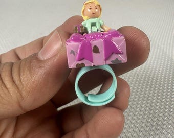 1993 Polly Pocket Vintage Pretty Present Ring Bluebird Toys Boneca Figura Completa, Polly Pocket Vintage, Conjunto de Bonecas Polly Pocket, Polly Pocket
