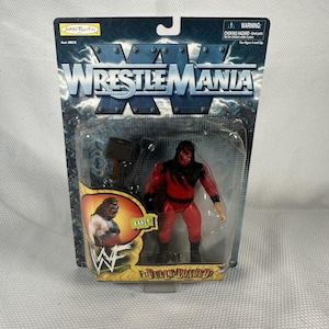 WWF Wrestlemania XV Fully Loaded Kane Action Figure 1998 Jakks Wrestling NEW, Vintage Wrestling Action Figure Wwe Action Figure, Wwe Gift
