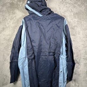 Vintage Nike 1/4 Zip coupe-vent veste homme grande bleu des années 90 rétro capuche, veste de survêtement Nike vintage, coupe-vent Nike vintage image 5