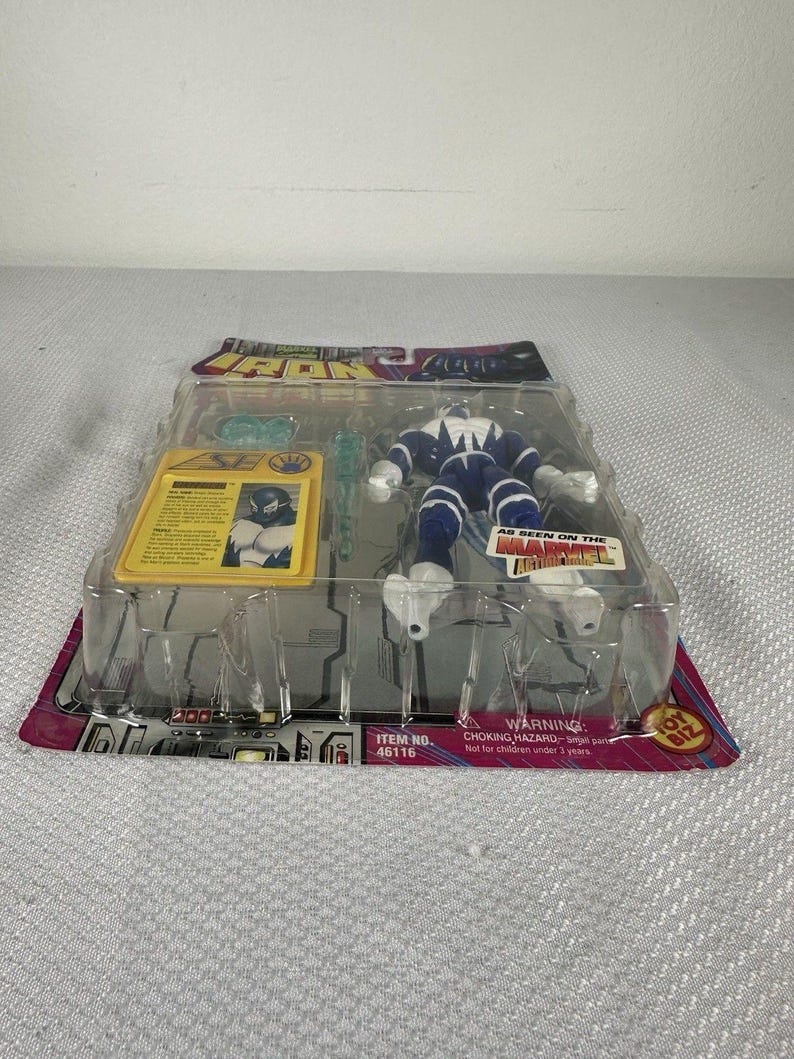 Marvel Comics ToyBiz 1995 Iron Man - Blizzard Action Figure Vintage NEW SEALED, Vintage Marvel Action Figure, Iron Man Action Figure image 4