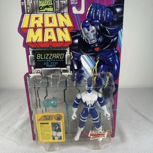 Marvel Comics ToyBiz 1995 Iron Man - Blizzard Action Figure Vintage NEW SEALED, Vintage Marvel Action Figure, Iron Man Action Figure image 1