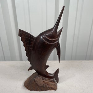 Wooden Fish Statue 