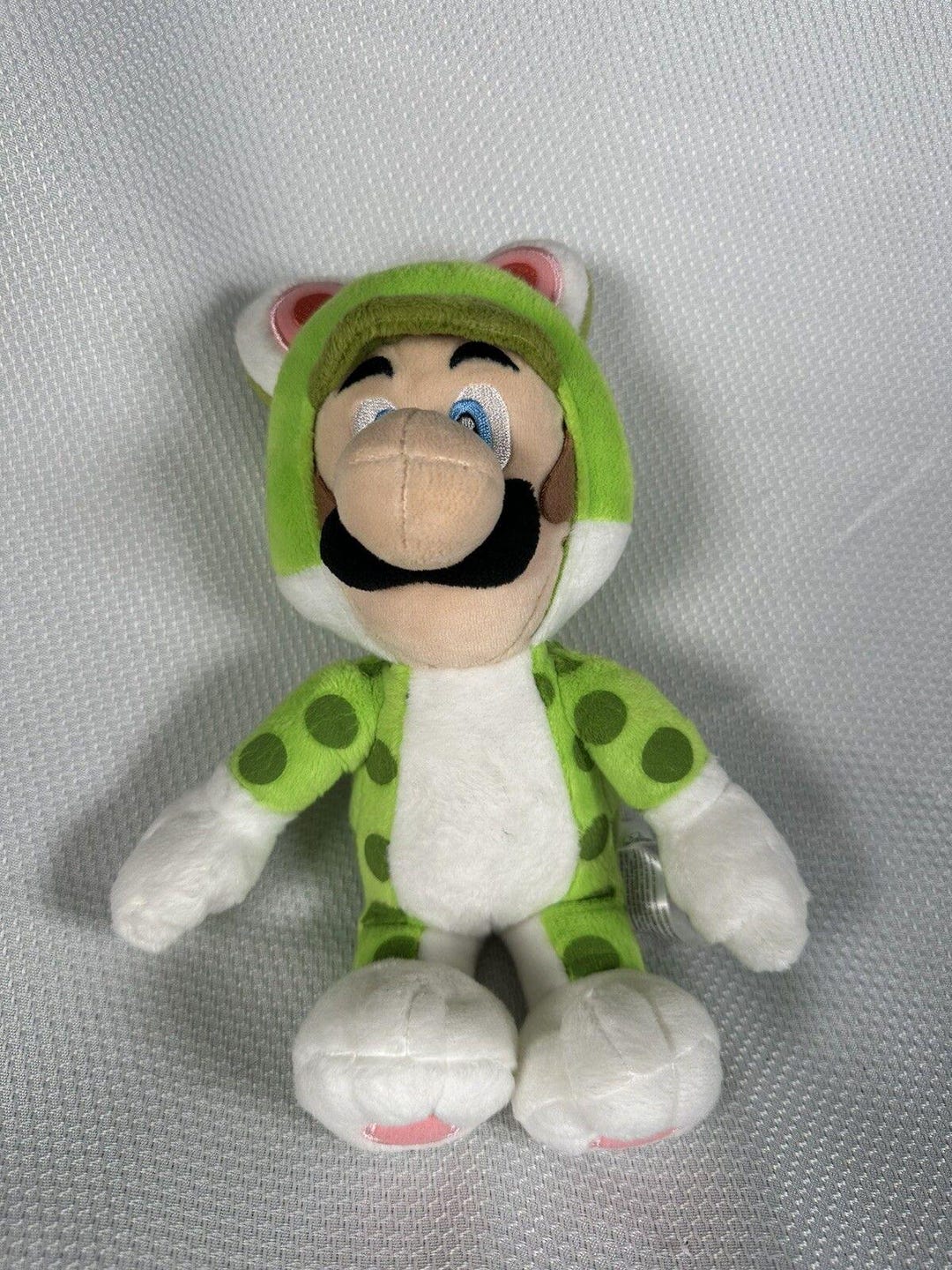 Super Mario 3D World Luigi Green Cat Suit Plush 10