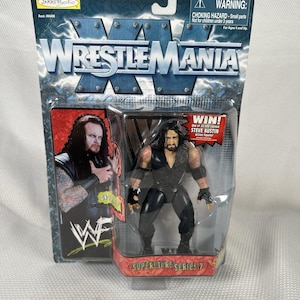 WWF Wrestlemania Superstars Series 7 Undertaker Action Figure Jakks Pacific 1998 Vintage Wrestling Action Figure Wwe Action Figure, Wwe Gift
