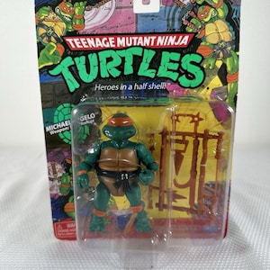 Teenage Mutant Ninja Turtles Retro Michaelangelo Figure 2021 Playmates New, Teenage Mutant Ninja Turtles Figure, Tmnt Gift, Tmnt Figure