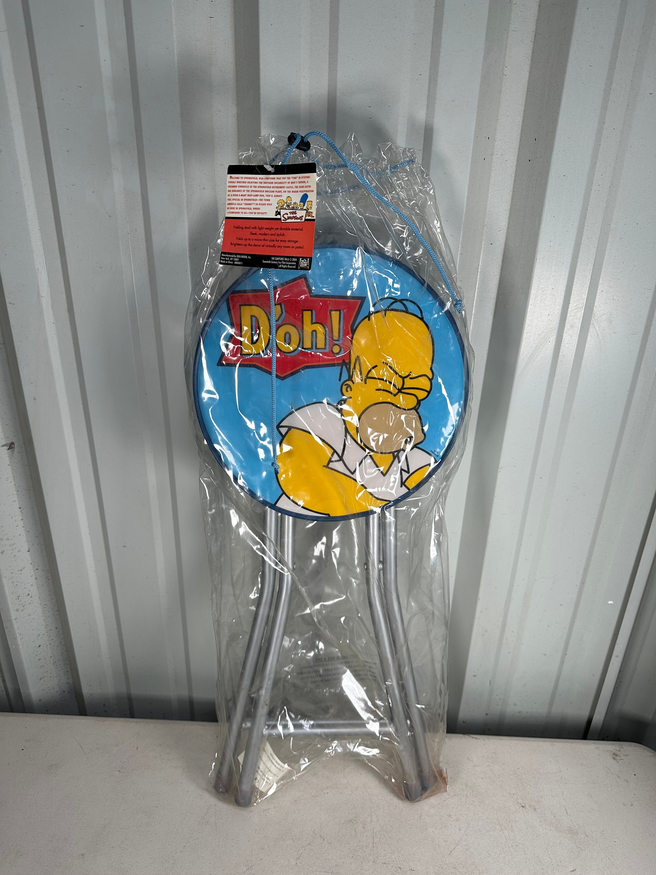 Vintage 20th Century Fox the Simpsons Homer Simpson Blue Stool