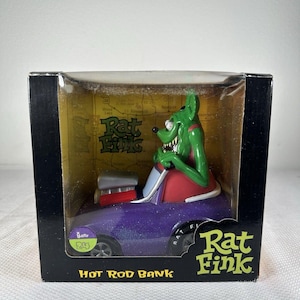 Rat Fink Ed Roth ラット フィンク エド ロス グリーンとピンク Ed roth art rat fink - Etsy 日本