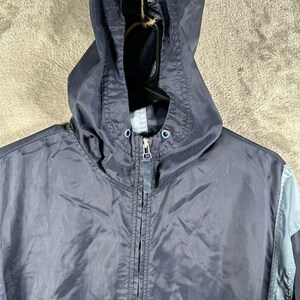 Vintage Nike 1/4 Zip coupe-vent veste homme grande bleu des années 90 rétro capuche, veste de survêtement Nike vintage, coupe-vent Nike vintage image 3