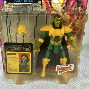 Marvel Comics ToyBiz 1995 Iron Man - Mandarin Light Up Action Figure Vintage NEW, Vintage Marvel Action Figure, Iron Man Action Figure image 3