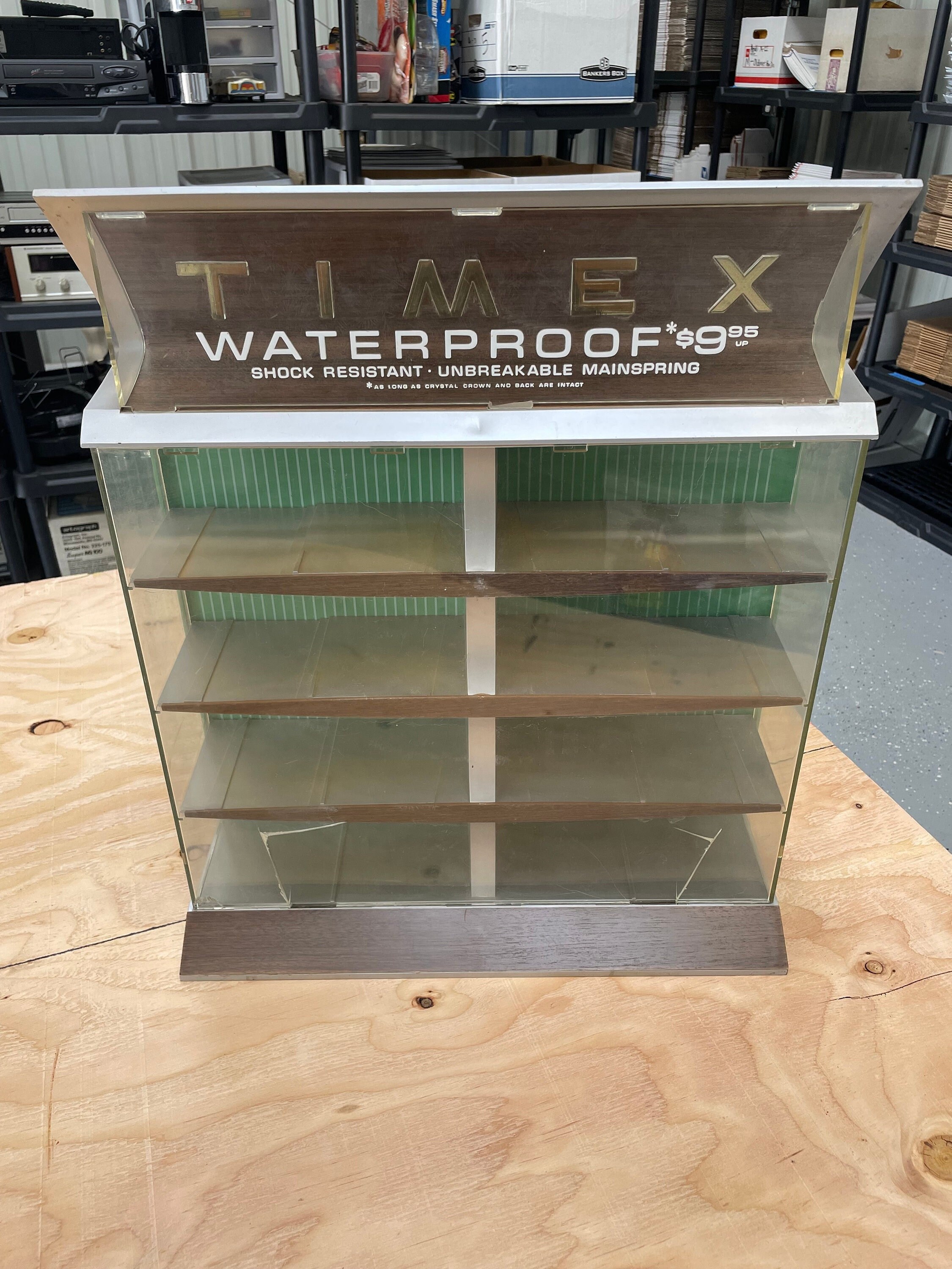 Timex display case sale