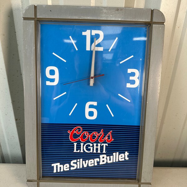 Coors Light Wall Clock Etsy