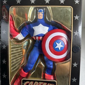 Toy Biz Marvel Famous Cover Series 8" Action Figure Captain America NEW 1998, Marvel Action Figure, Marvel Gift, Marvel Toy, Marvel Comics image 8
