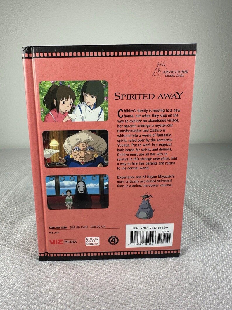 Spirited Away Film Comic - All in One Edition Manga Studio Ghibli Hardcover, Hardcover Comic Book, Manga, Studio Ghibli Gift, Manga Book image 3