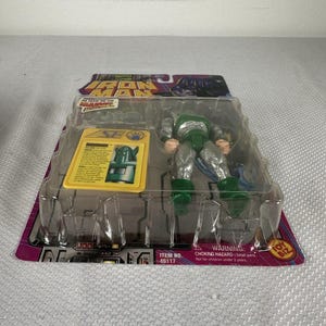 Marvel Comics ToyBiz 1995 Iron Man - Whirlwind Action Figure Vintage NEW SEALED, Vintage Marvel Action Figure, Iron Man Action Figure imagen 4