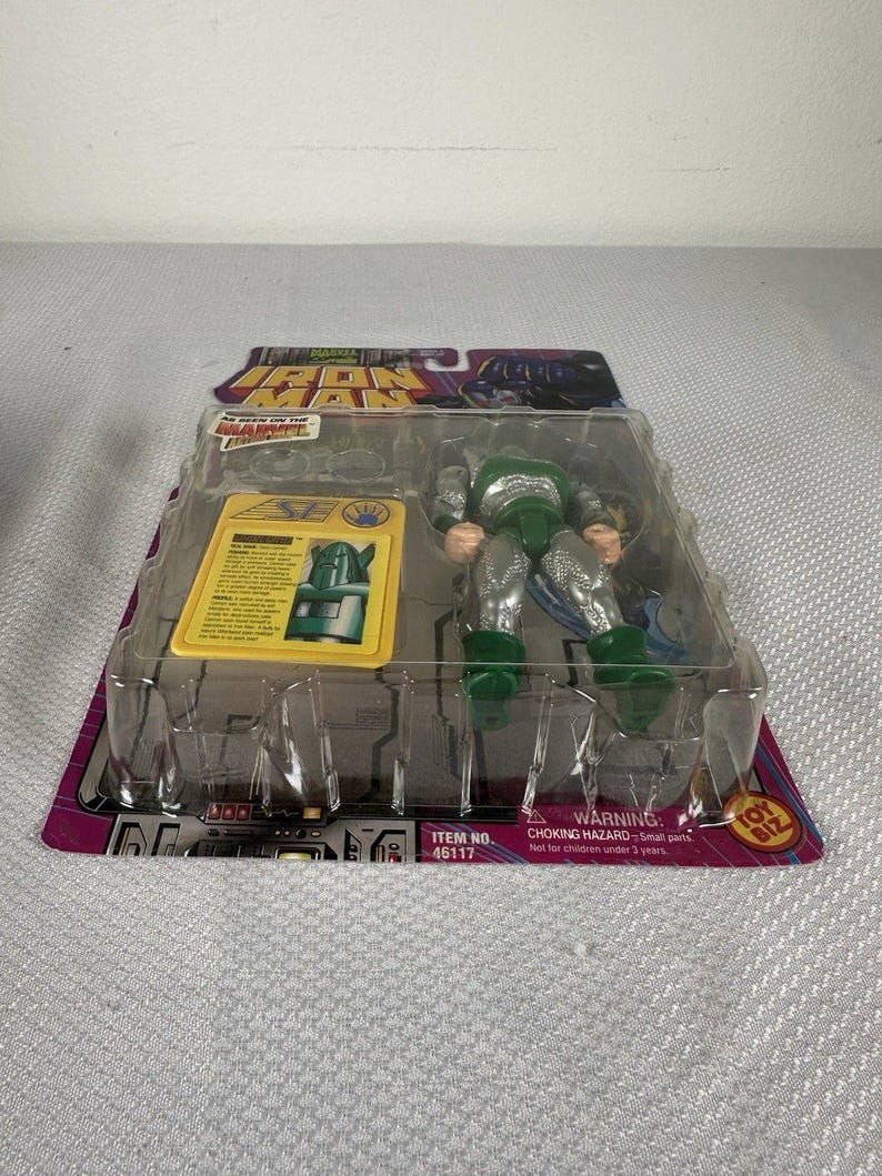 Marvel Comics ToyBiz 1995 Iron Man - Whirlwind Action Figure Vintage NEW SEALED, Vintage Marvel Action Figure, Iron Man Action Figure imagen 4