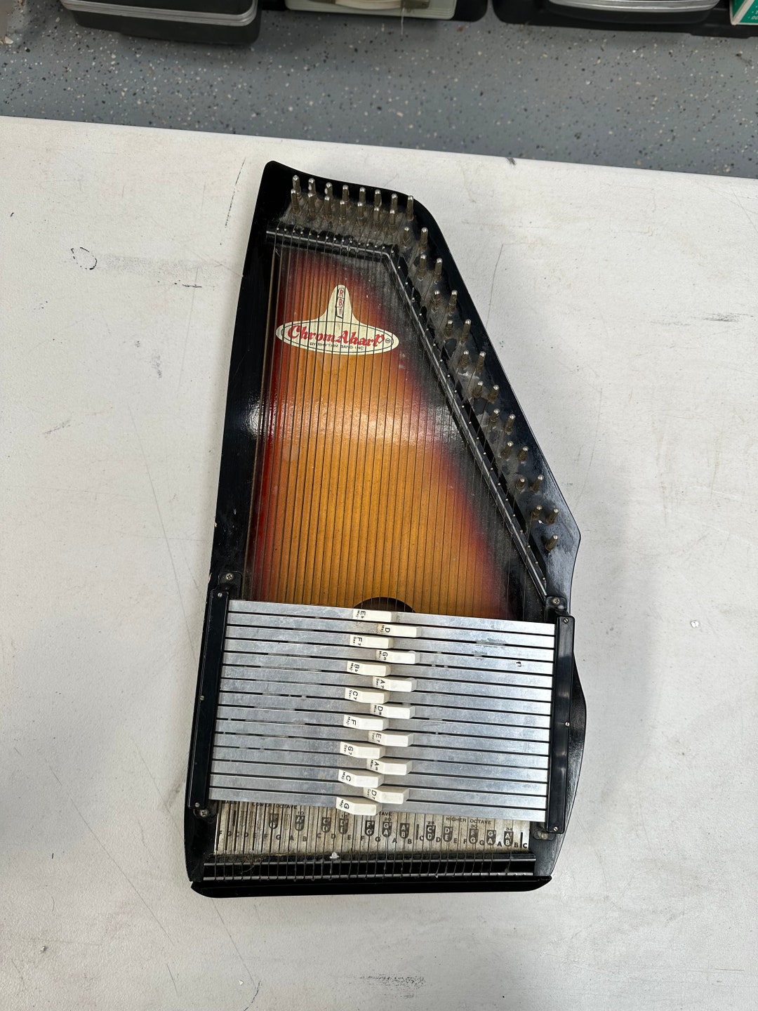 Vintage Chromaharp Autoharp 15chord 36 String Made in Japan Etsy