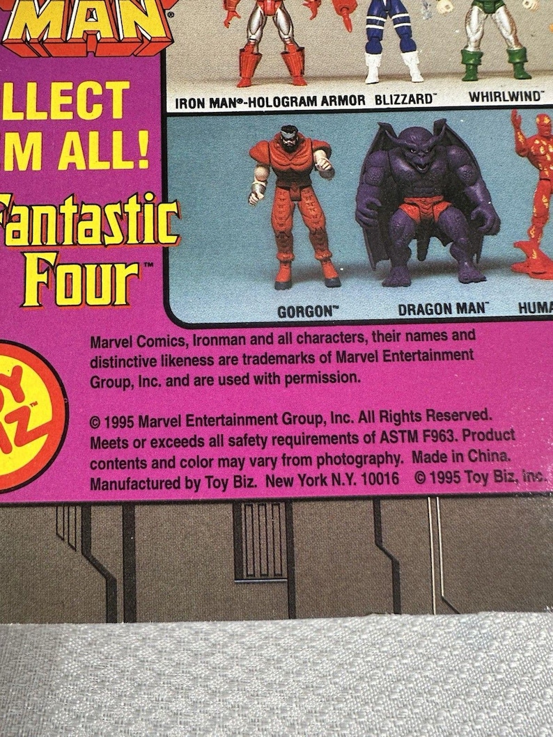Vintage Marvel Comics ToyBiz 1995 Iron Man - Stealth Armor Action Figure , Vintage Marvel Action Figure, Iron Man Action Figure image 7