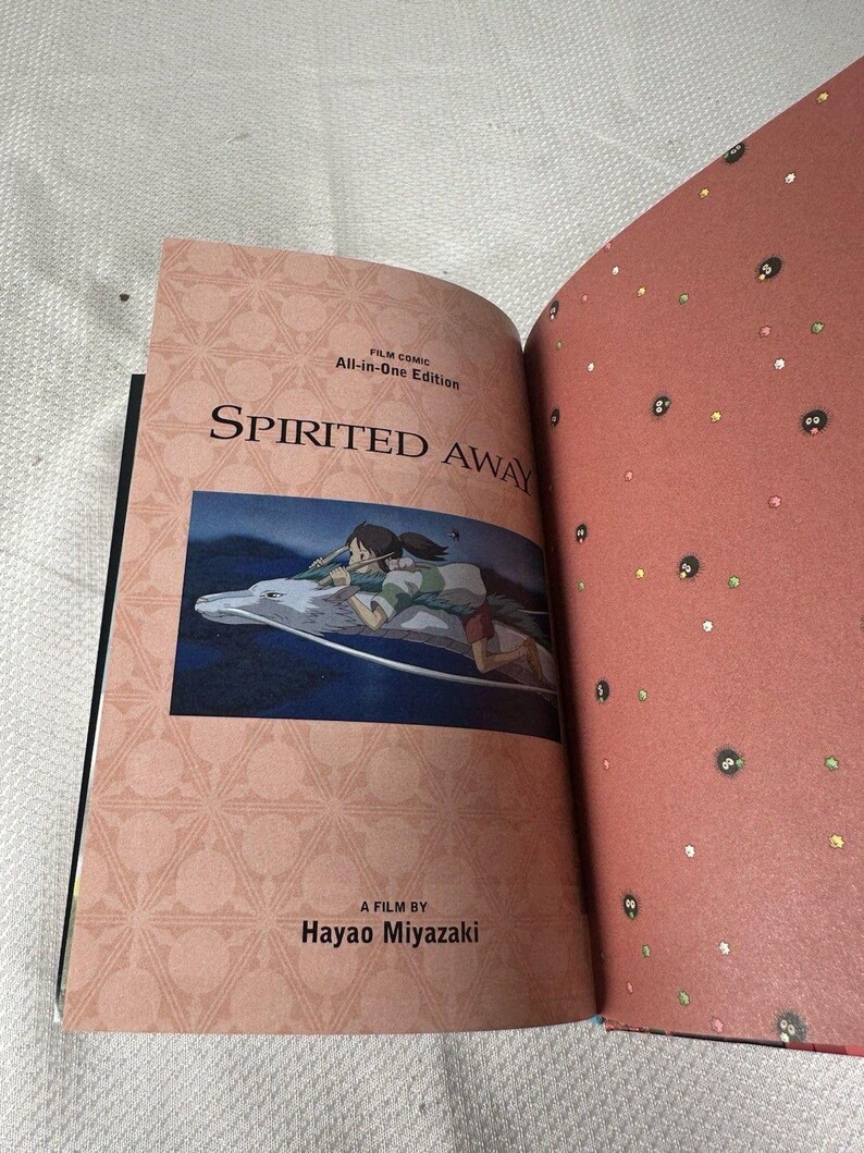 Spirited Away Film Comic - All in One Edition Manga Studio Ghibli Hardcover, Hardcover Comic Book, Manga, Studio Ghibli Gift, Manga Book image 4