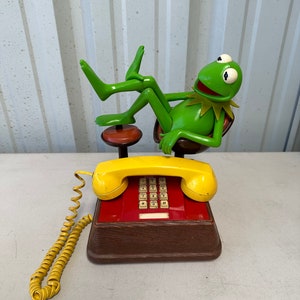 Vintage 1983 Kermit the Frog From the Muppets Jim Henson Landline Vintage 1983 Kermit the Frog From the Muppets Jim Henson Landline