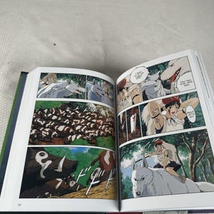 Princess Mononoke Film Comic - All in One Edition Manga Studio Ghibli, Hardcover Comic Book, Manga, Studio Ghibli Gift, Manga Hardcover image 7