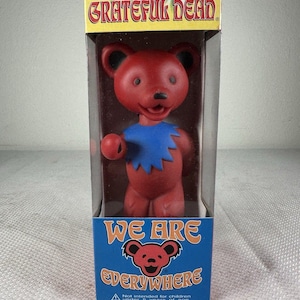 Funko Wacky Wobbler Grateful Dead Dancing Bears Red Bobblehead Vinyl Figure, The Grateful Dead Gift, Grateful Dead Dancing Bear